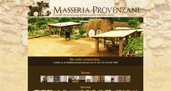 Desktop Screenshot of masseriaprovenzani.com